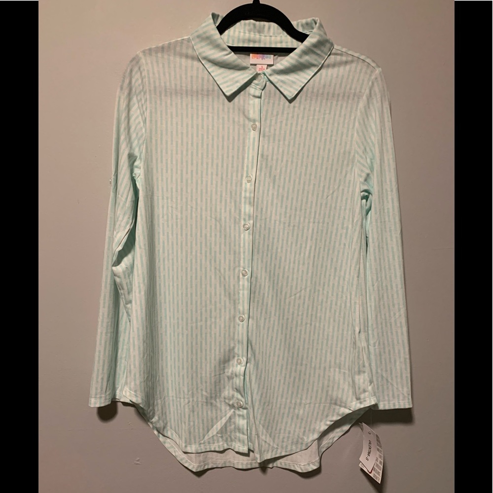 NWT LuLaRoe Valentina Button Down Shirt Sz S